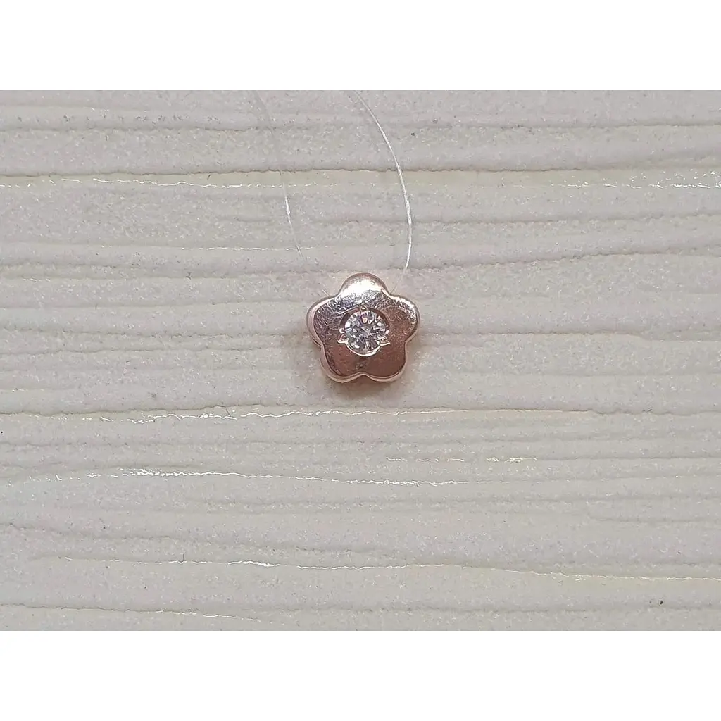 Золота підвіска Гаразд з діамантом. Артикул 3042589 - фото 2