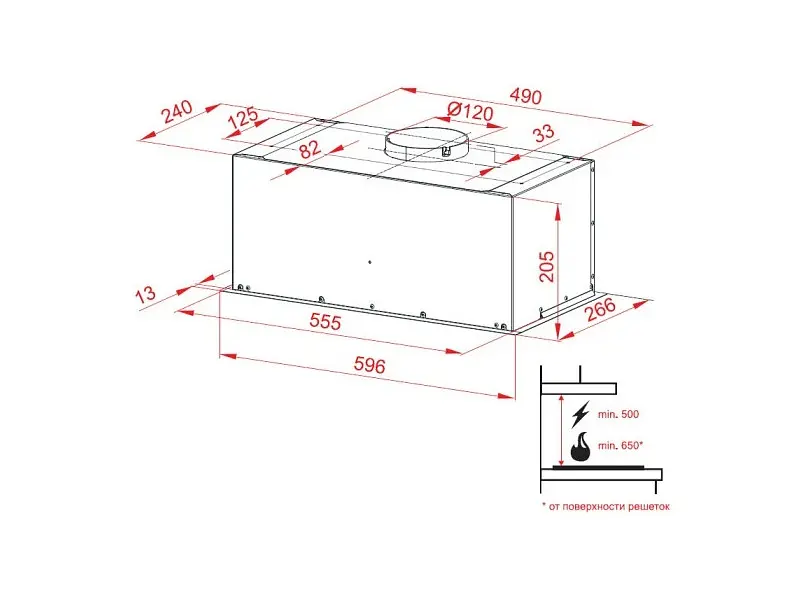 Витяжка Perfelli BI 6512 A 1000 I LED - фото 5