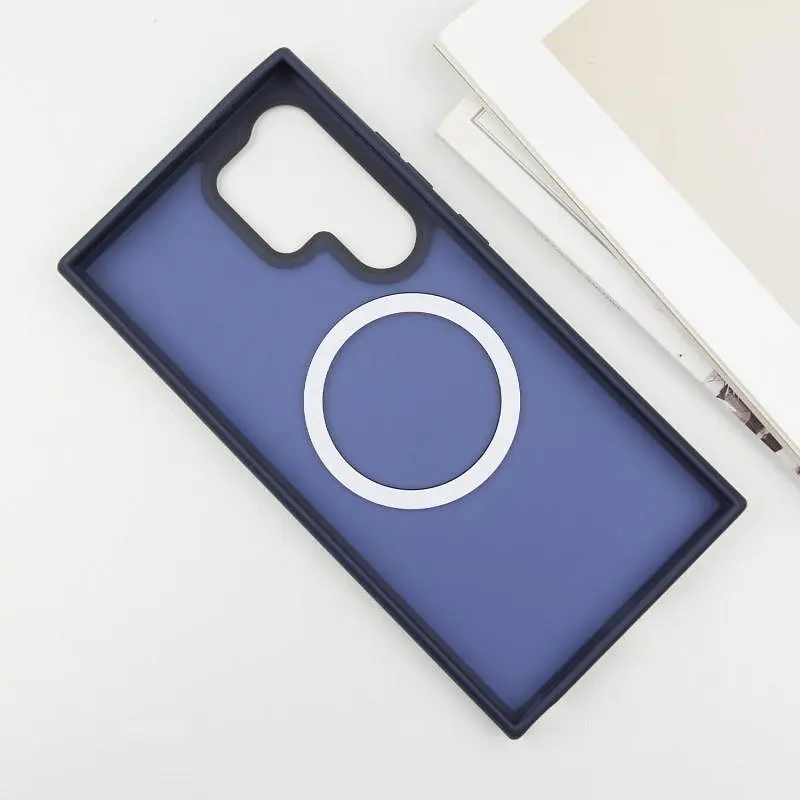 Чохол Ummi Colorful with MagSafe для Samsung Galaxy S25 Ultra Синій/Navy Blue - фото 3