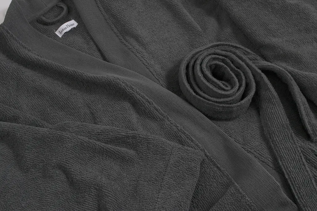 Халат-кимоно Lotus Home - Vera антрацит S/M - фото 6