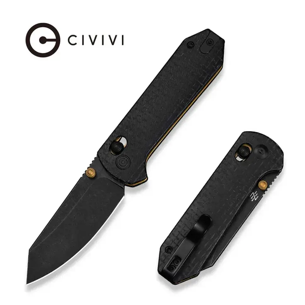 Ніж Civivi Yonder, Black Micarta, Black Stonewash (C23073B-2) - фото 10