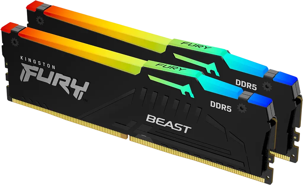 Оперативна пам'ять Kingston Fury 16GB (2x8GB) DDR5 6000MHz Beast RGB Black (KF560C36BBEAK2-16) - фото 3