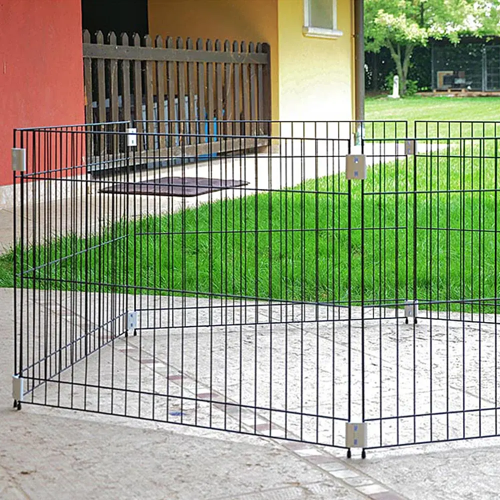 Вольєр для собак Ferplast Pen Black Dog Training чорний 80×80×62 см 73300025 - фото 3