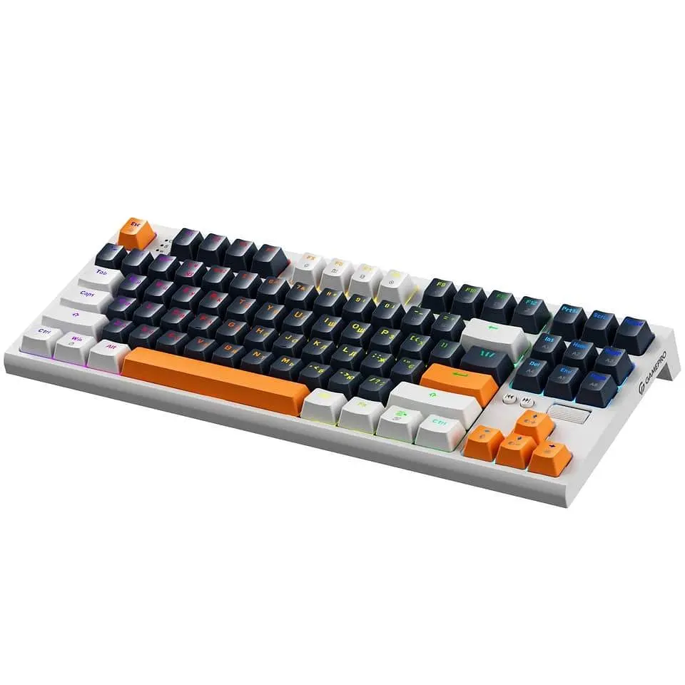Клавіатура GamePro MK180W Outemu Red Hot-Swap RGB USB White (MK180W) - фото 3