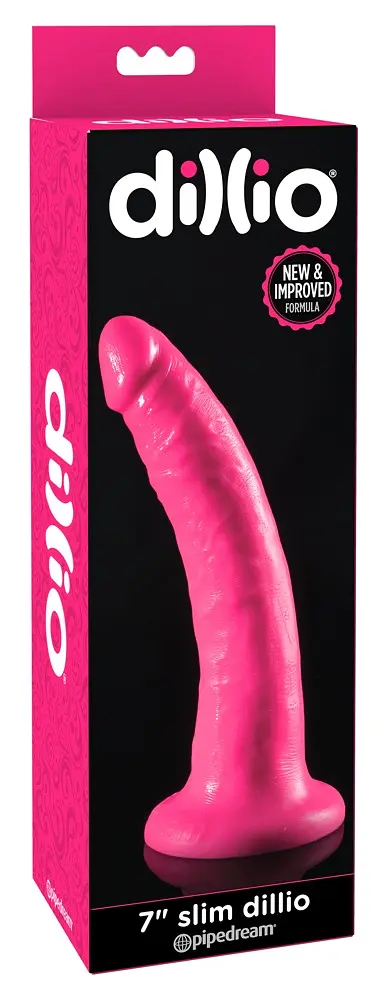 Фалоімітатор - Dillio 7" Slim Pink - фото 4