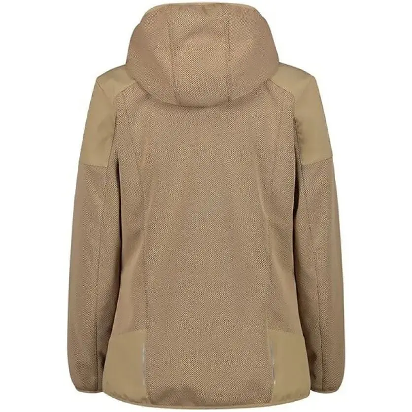 Куртка CMP Women's Jacquard Softshell Jacket Beige XXS (1097-33A2136-13XP 34) - фото 3
