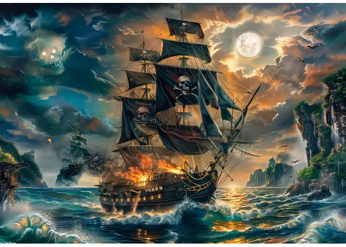 Пазл Clementoni Super: Пригоди піратів (Super - Pirates of the Haunted Seas Puzzle - 300 pcs.), 300 ел. (21738) - фото 2