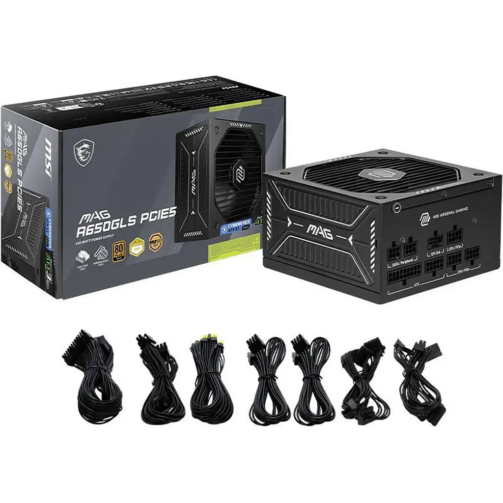 Блок живлення MSI MAG A650GLS 650W PCIE5 [176484] - фото 5