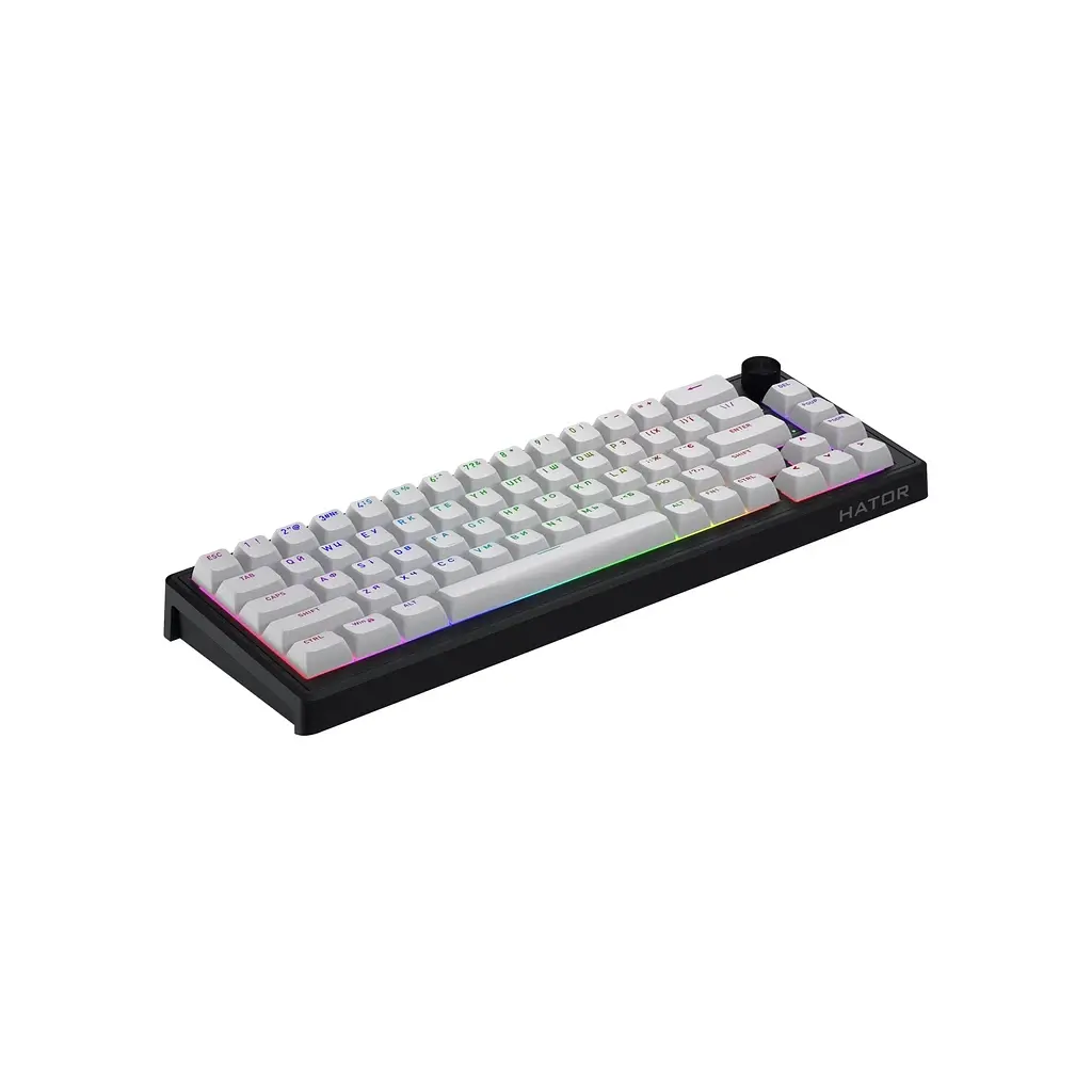 Клавіатура Hator Skyfall 65 MAG ULTRA 8K Aurum Ice RGB USB UA Black/White (HTK1860UA) - фото 4