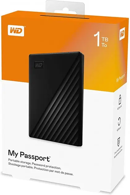 Внешний жесткий диск WD USB 3.2 1 TB 2.5" Elements (WDBYVG0010BBK-WESN) - фото 2