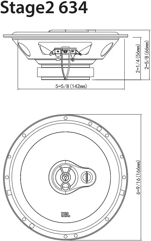 Коаксіальна акустична система JBL STAGE2 634 - фото 6