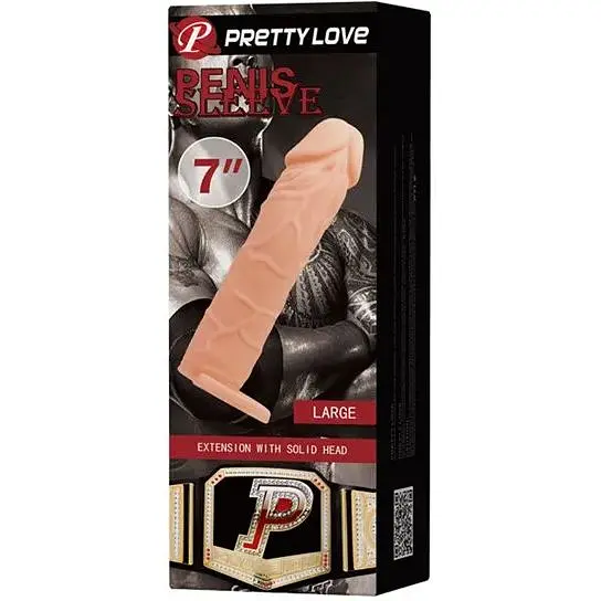Насадка Pretty Love Penis Sleeve BI-026227, Телесный - фото 10