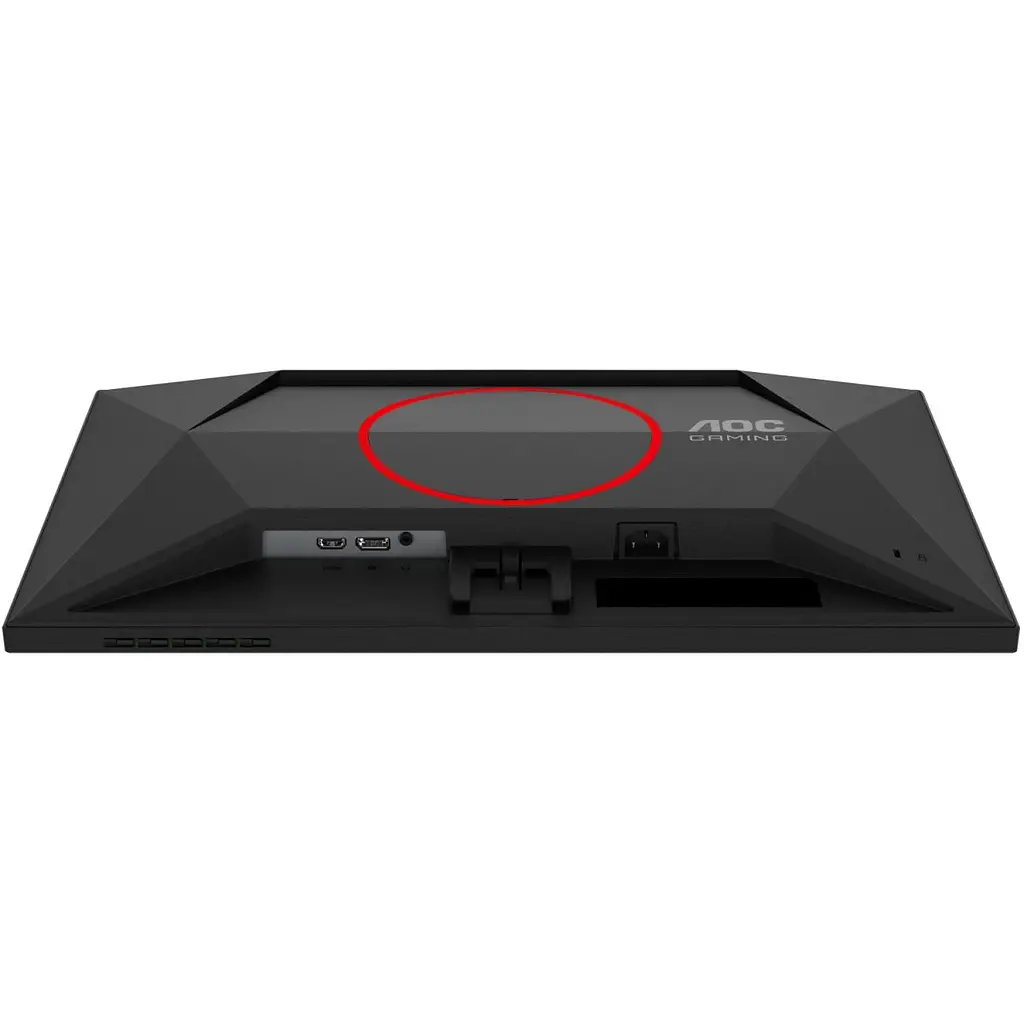 Монітор TFT 23.8" AOC 24G4HRE, Fast IPS, 200Гц, 2хHDMI, DP, колонки, чорно-червоний (24G4HRE) - фото 2