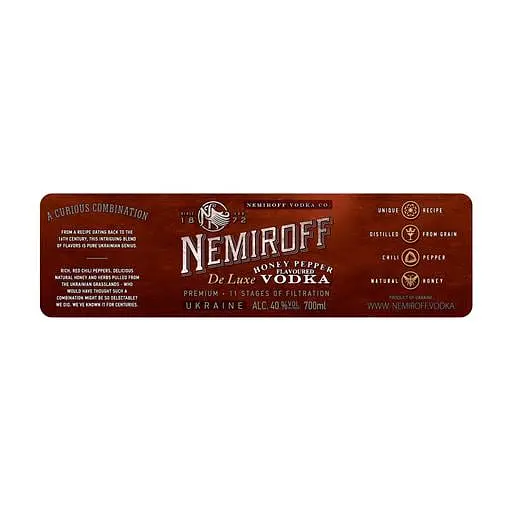Настойка Nemiroff De Luxe Honey Pepper 40% 0.7 л - фото 4