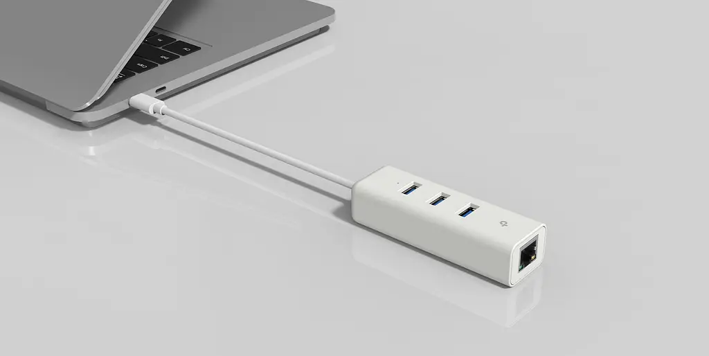 Сетевой адаптер UE330С 1xGE, 3xUSB3.0, USB-С TP-Link teh0018067 - фото 3