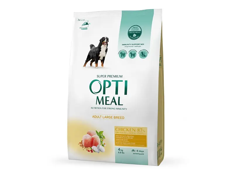 Сухий корм для собак Optimeal для великих порід зі смаком курки 4 кг (4820083905551)