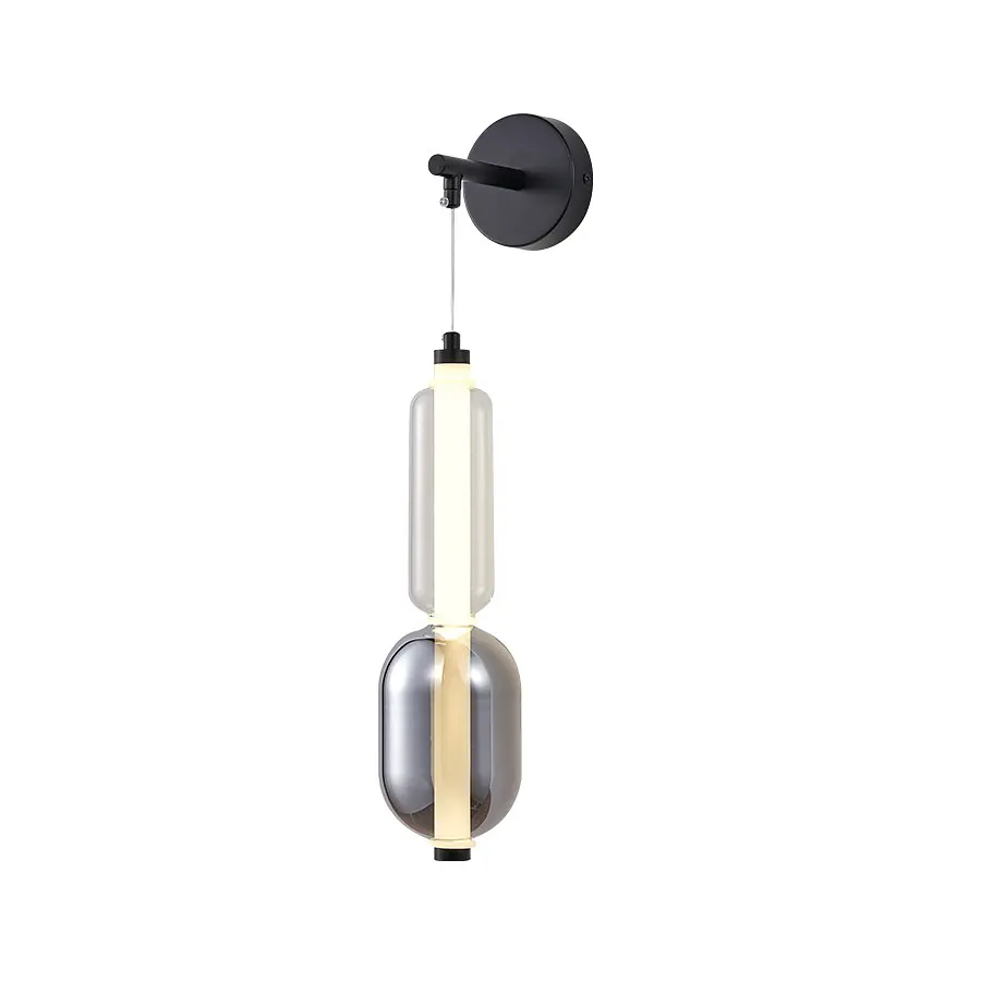 Бра настінне LED Levistella 788W39326 BK+SM+CL 5W 4000K чорний+сріблястий+прозорий - фото 2