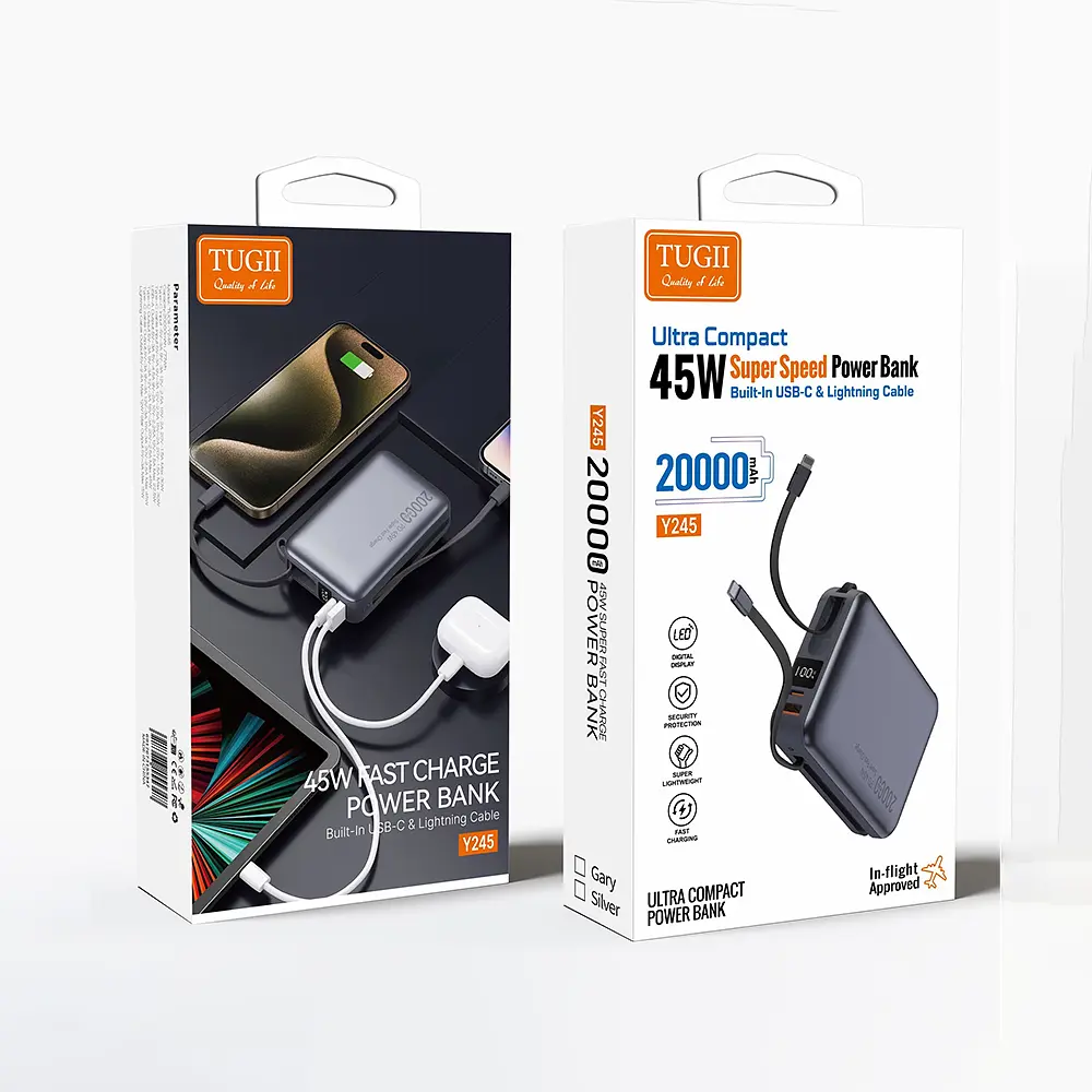 Зовнішній акумулятор WUW Y245 45W 20000 mah (6917673155347) - фото 2