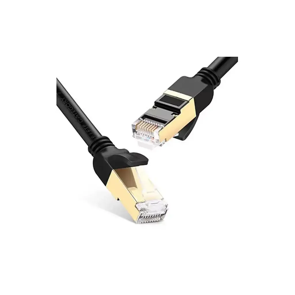 Патч-корд 10м, F/FTP cat 7 RJ-45 black Ugreen (U_11273) - фото 2