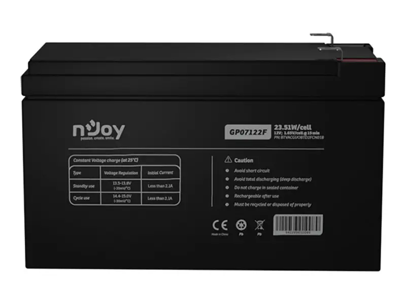 Акумулятор для ДБЖ Njoy GP07122F 12V (BTVACGUOBTD2FCN01B) - фото 2