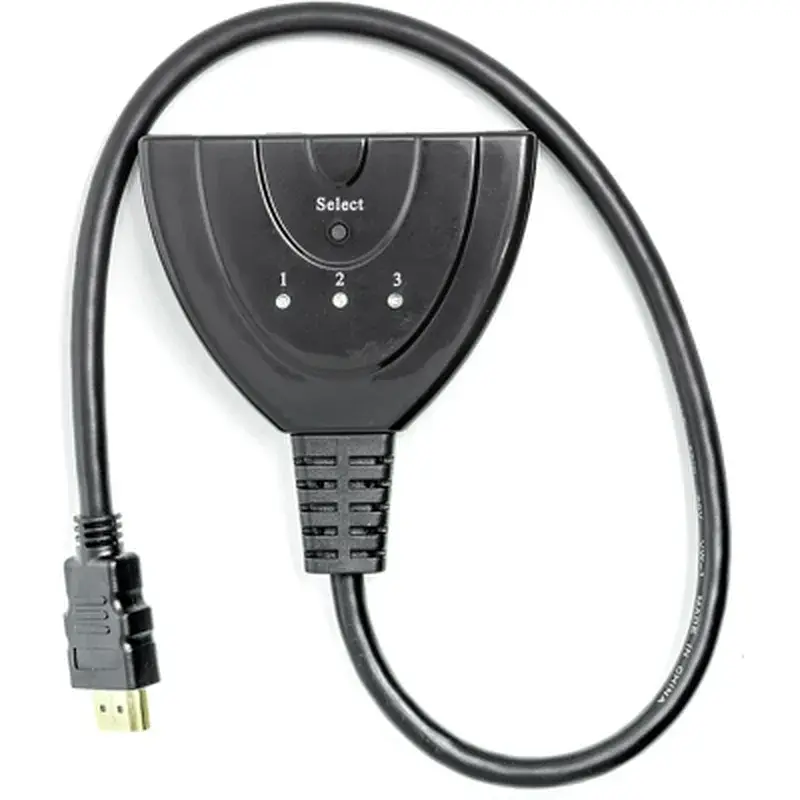 Перехідник HDMI to HDMI 3x1 PowerPlant (CA912070) - фото 2
