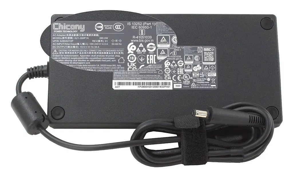 Блок живлення (зарядка) для ноутбука Acer Chicony 280W A21-280P1A (19,5V 14,36А 5.5x1.7мм) KP.2800H.001 від Acer, 280W, 14.36A, 5,5ммx1,7мм - фото 3