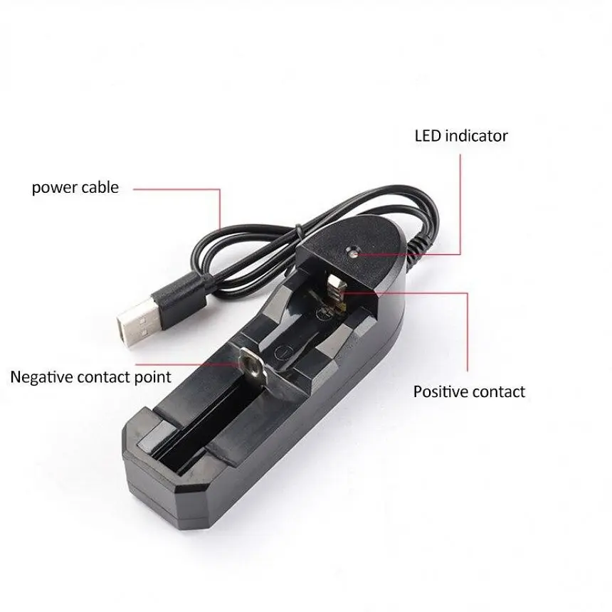 Зарядний пристрій Normal BMAX Charger на 1 слот Black (11008) - фото 4
