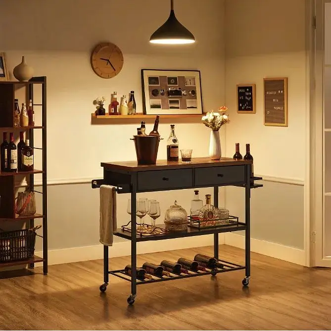 Кухонный стеллаж-тележка Leobert Cosmo в стиле Loft  - фото 3