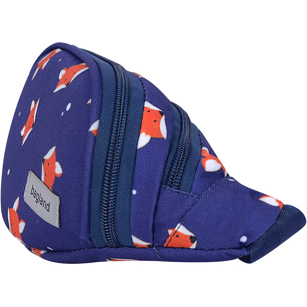 Сумка-бананка Bagland Bella 2 л сублимация 742 синяя с принтом (00202664) - фото 2