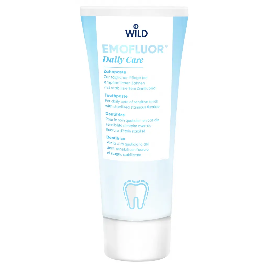 Зубна паста Dr. Wild Emofluor Daily Care зі стабілізованим фторидом олова 75 мл (7611841701686)