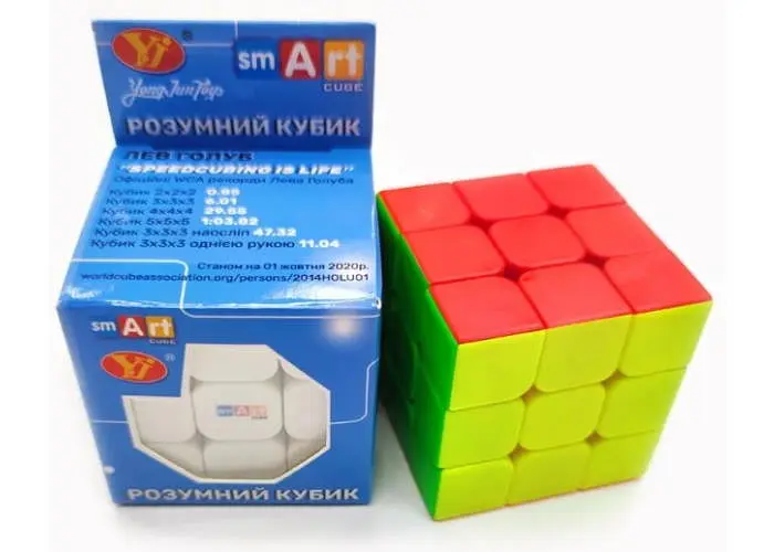 Розумний Кубик 3х3 без наліпок кольоровий пластик (Smart Cube 3x3 Stickerless) (SC322) - фото 3