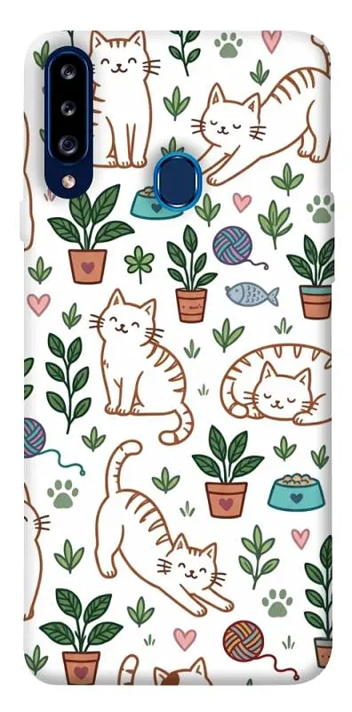 TPU чохол Demsky Cats pattern для Samsung Galaxy A20s