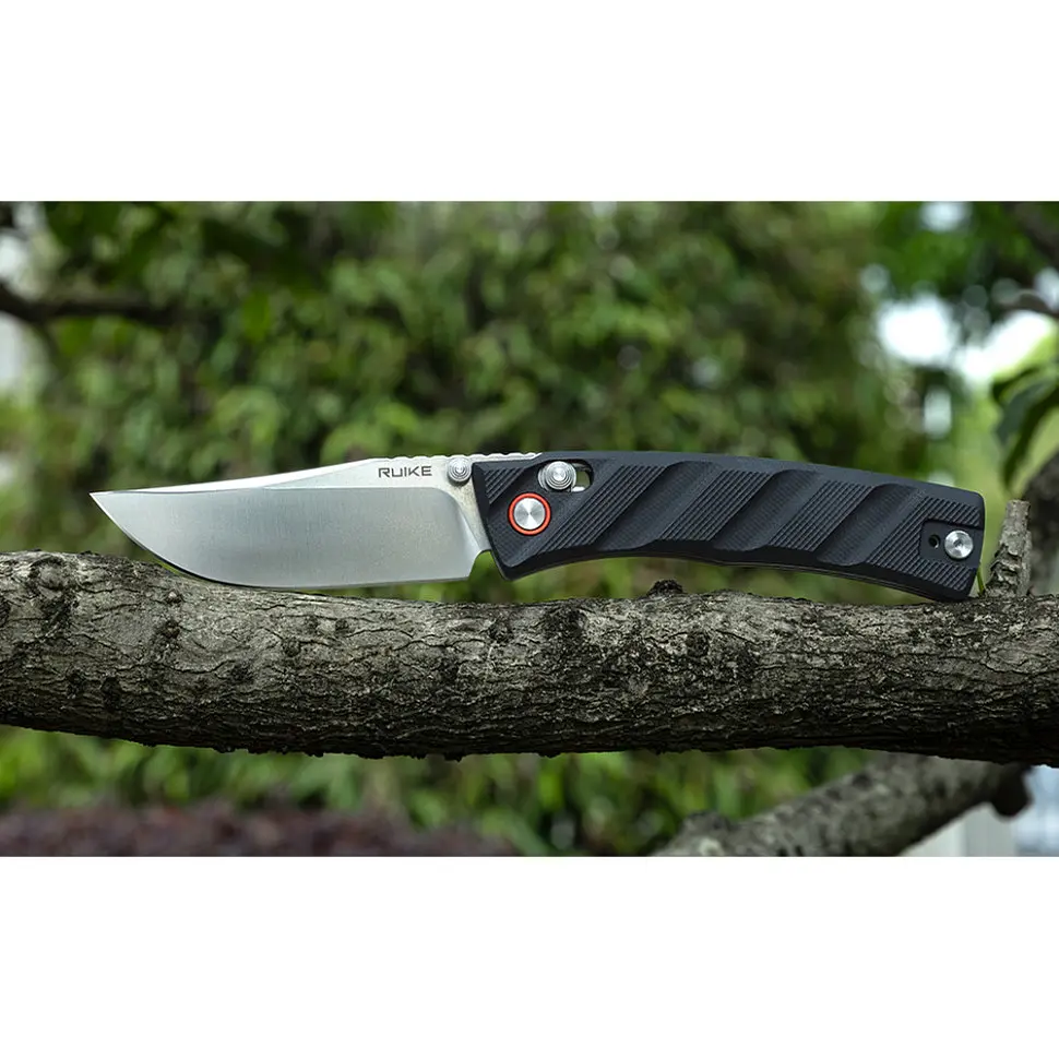 Ніж складаний кишеньковий Ruike P856-B, (7.9 см) 14C28N/G10 чорний - фото 9