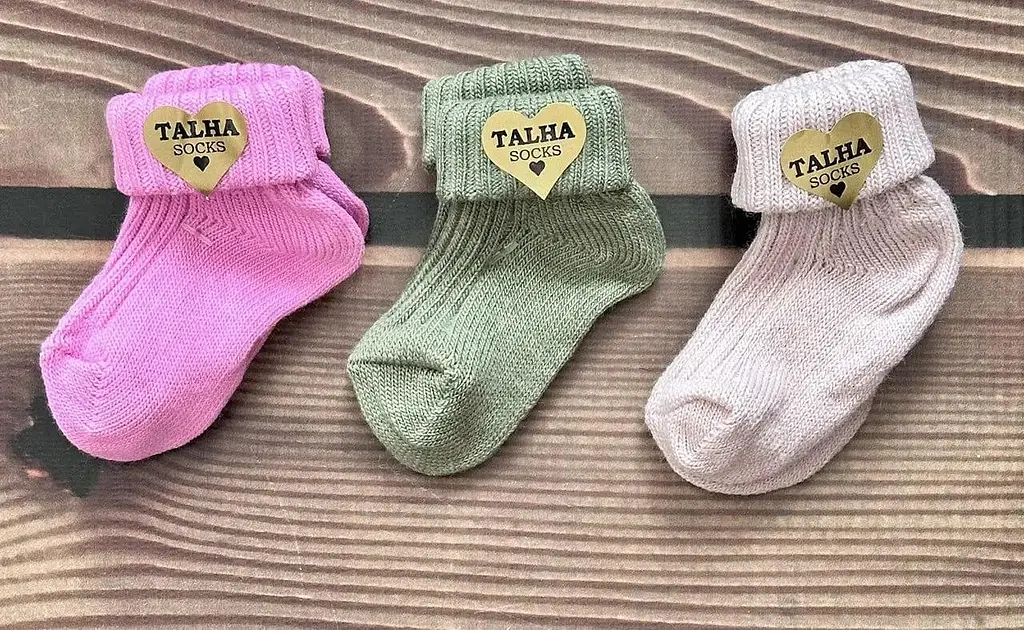 Набор теплых носков для новорожденных размер 8-10 (0-6 месяцев) Turkiz textil Разные цвета 4 - фото 2