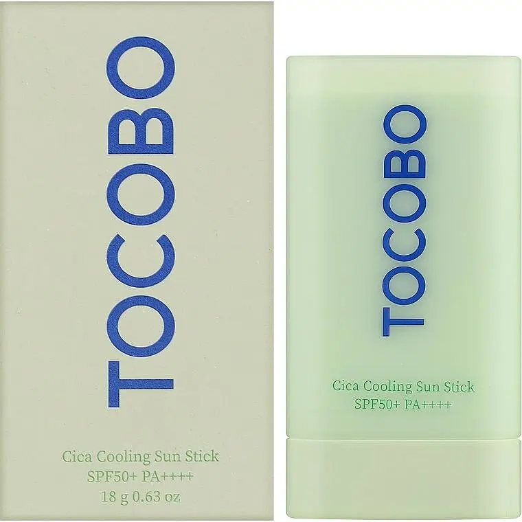 Солнцезащитный стик с охлаждающим эффектом Tocobo Cica Cooling Sun Stick SPF50+ PA + + + + 18 г - фото 2