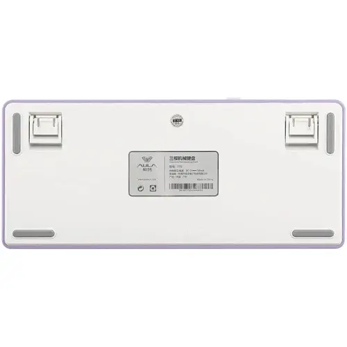 Клавіатура бездротова F75, White/Purple, Bluetooth 5.0 / 2.4GHz USB / Type-C, механічна (переми Aula teh0028292 - фото 6