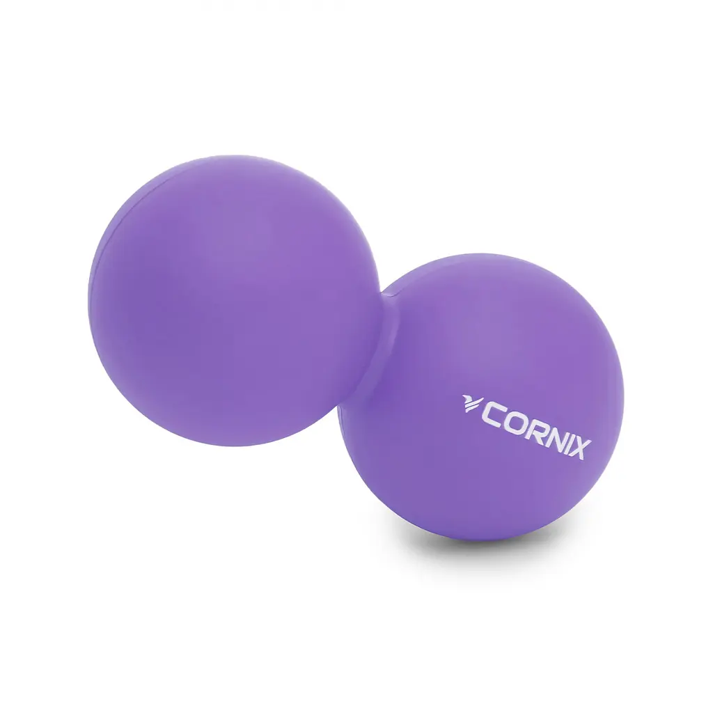 Масажний м'яч подвійний Cornix Cornix Lacrosse DuoBall 6.3 x 12.6 см XR-0114 Purple - фото 3