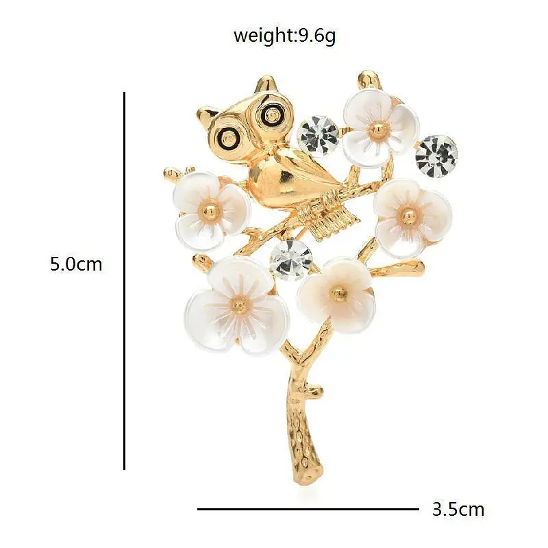 Брошь Сова в цветах (494693323) - фото 2