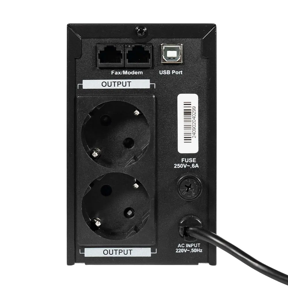 Джерело безперебійного живлення Kraft KRF-1200VA/720W(LED)LiFePO4 UPS (42-00166) - фото 3