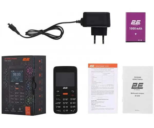 Телефон 2E T180 Max 2023 DS 2 сім карти чорний (688130251051) - фото 9
