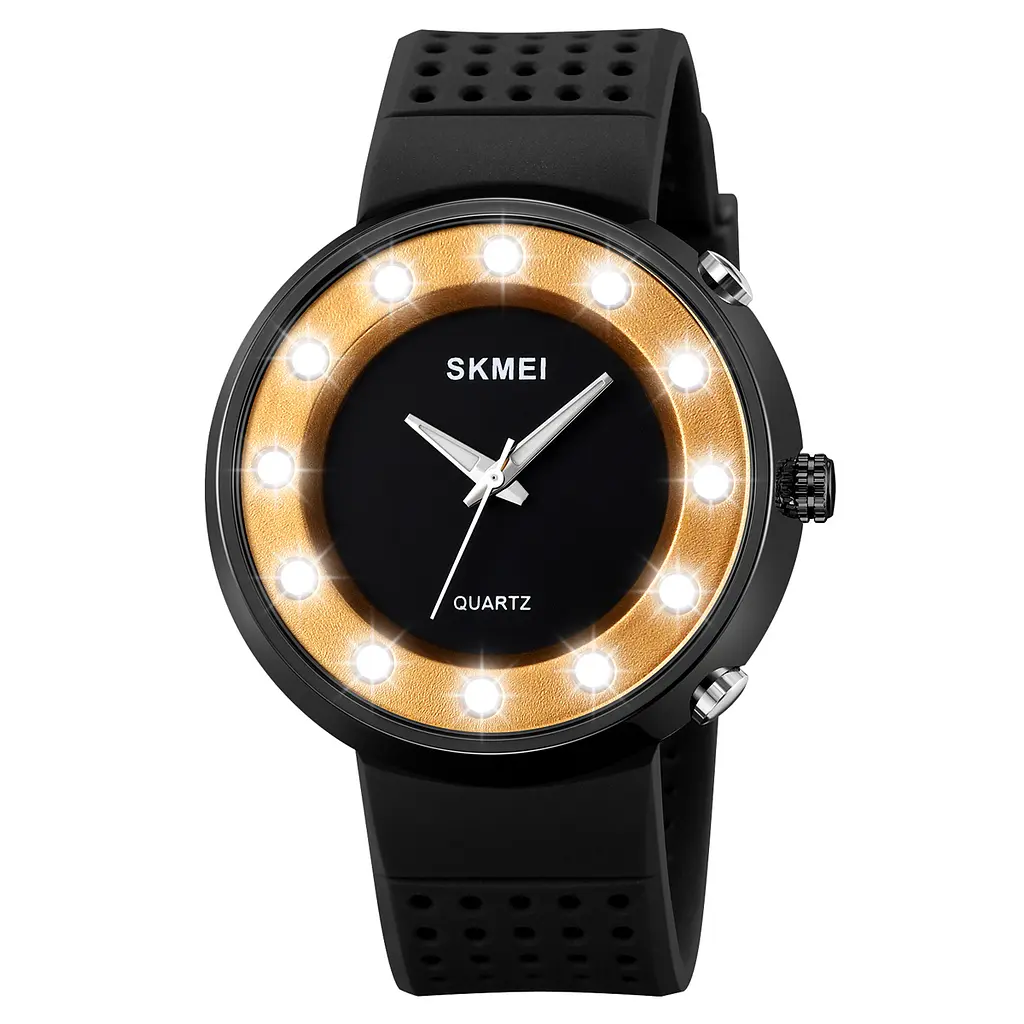 Чоловічий наручний годинник 2132GD Gold Skmei acs0030245 - фото 2