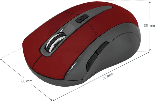 Мишка Defender Accura MM-965 Red (52966) - фото 3