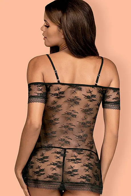 Комплект Obsessive Jennifairy babydoll (Чорний, L/XL) Obsessive 83221 97028 - фото 2