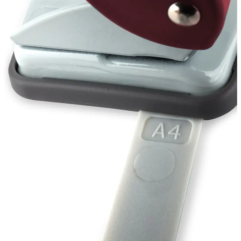 Діркопробивач для паперу Axent Welle-2 з пластиковим верхом 10 аркушів червоний (3810-06-A) - фото 4