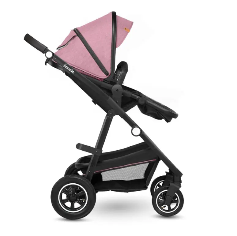 Універсальна коляска 3 в 1 Lionelo Amber Pink Rose, рожева (LO-AMBER PINK ROSE (3in1)) - фото 9