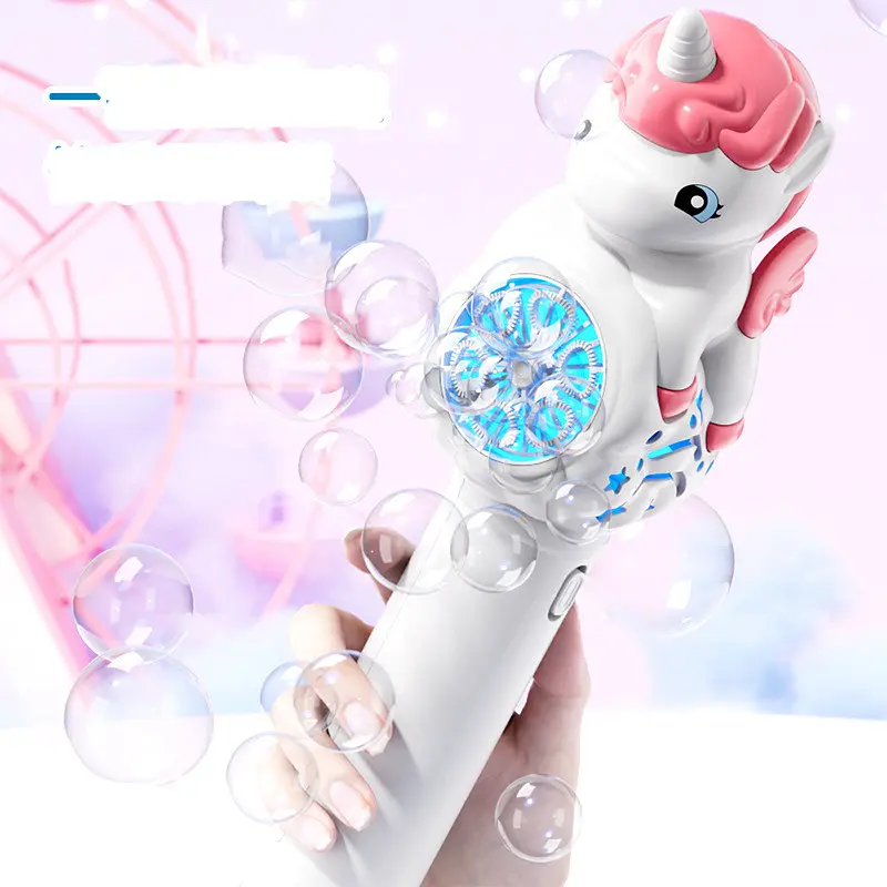 Пістолет з мильними бульбашками H055 Little Unicorn + bottle 50ml Pink - фото 2