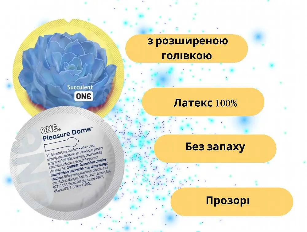 Презервативи One Pleasure Dome з розширеною головкою 5 шт. у кейсі (ROZ6501052014) - фото 3