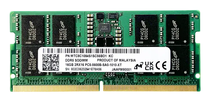 Оперативна пам'ять Micron 16GB SODIMM DDR5 5600MHz (MTC8C1084S1SC56BD1) Б/В - фото 4