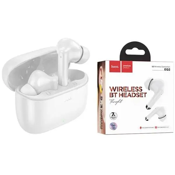 Беспроводные наушники Hoco EQ2 Thought до 7 часов белые 6931474798534 - фото 4