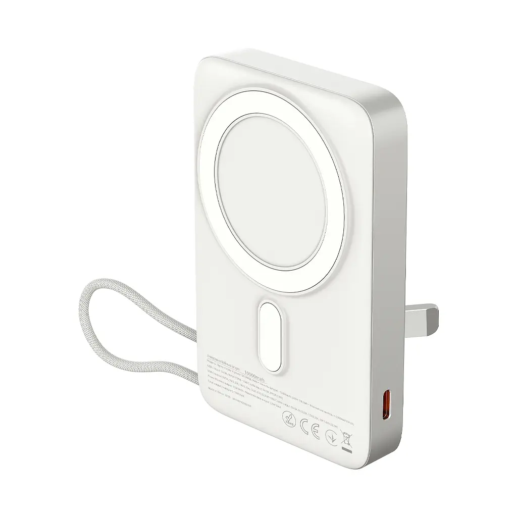 Батарея універсальна Sigma X-power SI10A8QL-MAG silver 10000mAh, Magnetic wireless 15W, charge iWatch, PD+QC, 22,5W max (4827798161012) - фото 5